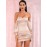 Off Shoulder Drawstring Bodycon Satin Dress