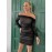 Off Shoulder Ruched Mesh Bodycon Dress