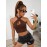 Low Back Criss Cross Halter Top