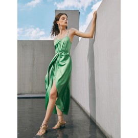 Draped Ruched Front  Dress