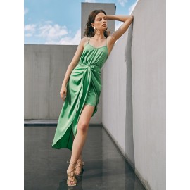 Draped Ruched Front  Dress