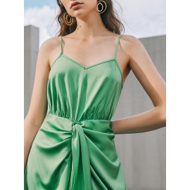 Draped Ruched Front  Dress