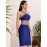 Mesh Insert Crisscross Halter Bandage Dress