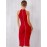 Solid Zip Back Bandage Dress