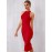Solid Zip Back Bandage Dress