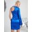 Knotted Asymmetrical Neck Cut Out Satin Dress