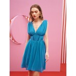 Dhartie Deep V Neck Backless Dress