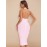 Solid Backless Halter Dress