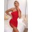 One Shoulder Mesh Trim Beaded Ruched Bodycon Dress