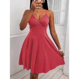 Criss Cross Back Wrap  Dress