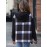 Plaid nt Drop Shoulder Hooded Coat