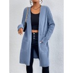 Dual Pocket Open Front Coat