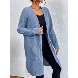 Dual Pocket Open Front Coat