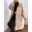 Drop Shoulder Pocket Patched Teddy Coat