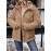 Flap Pocket Drop Shoulder Teddy Coat