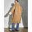 Teddy Lined Dual Pocket Drop Shoulder Faux Suede Coat